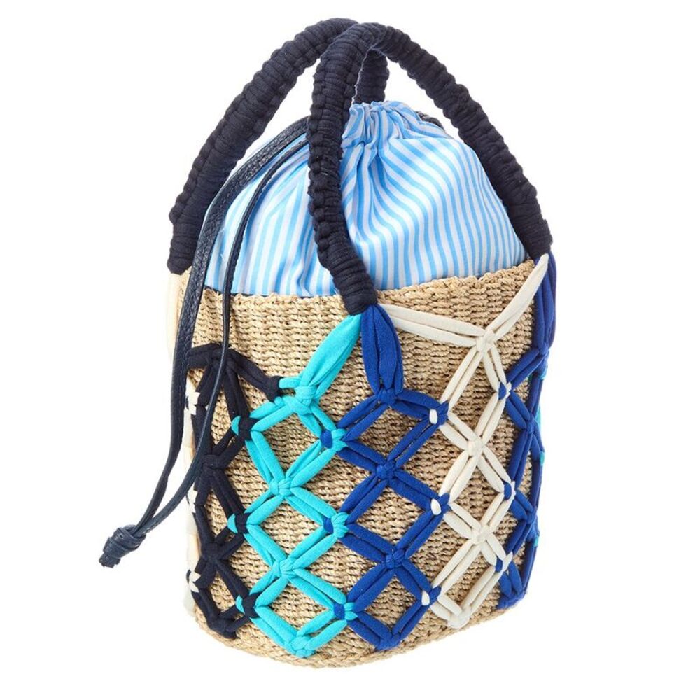 Rafé Michelle Bucket Tote, Blue - Picture 3 of 4